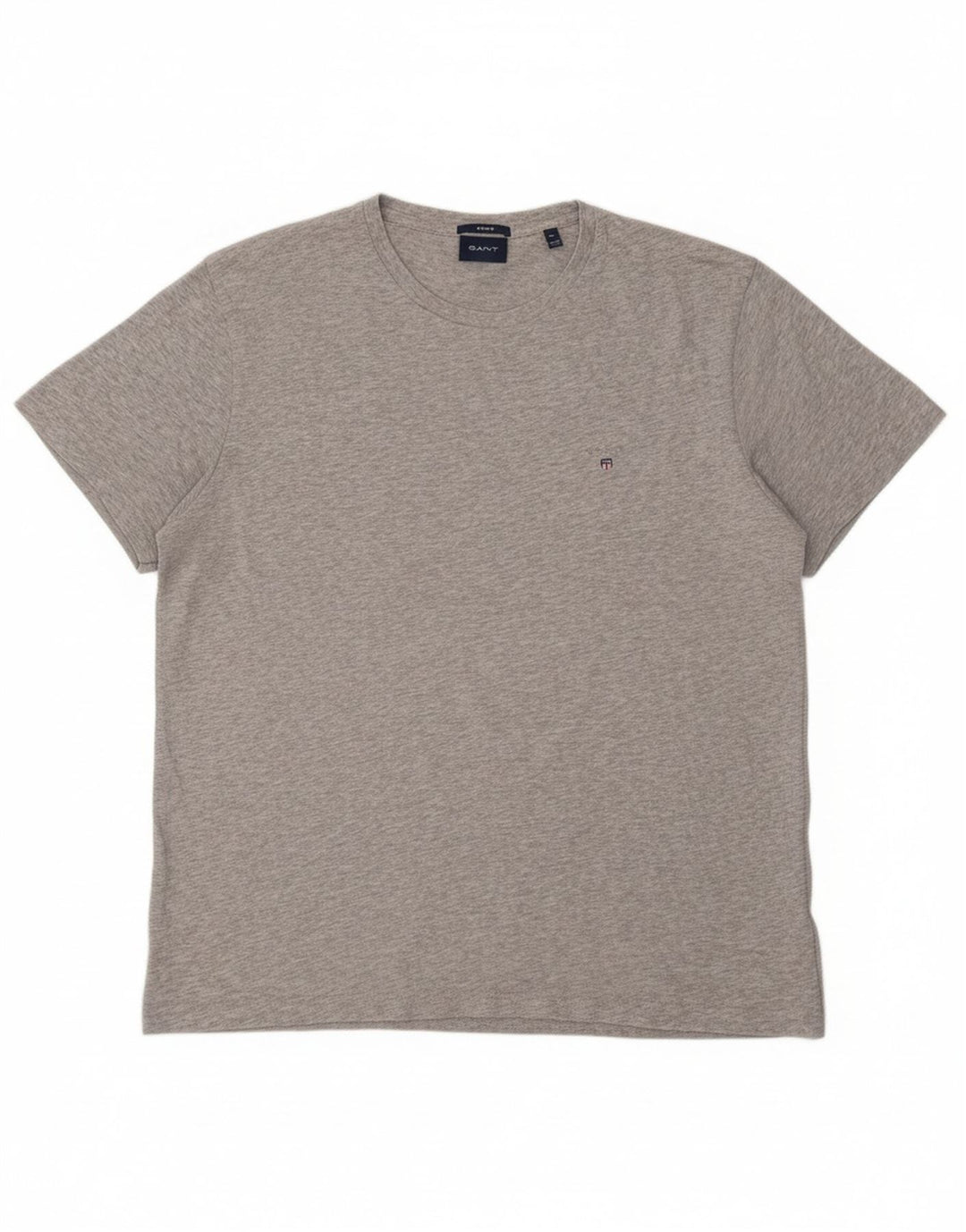 GANT Mens Regular Fit T-Shirt Top XL Grey Cotton