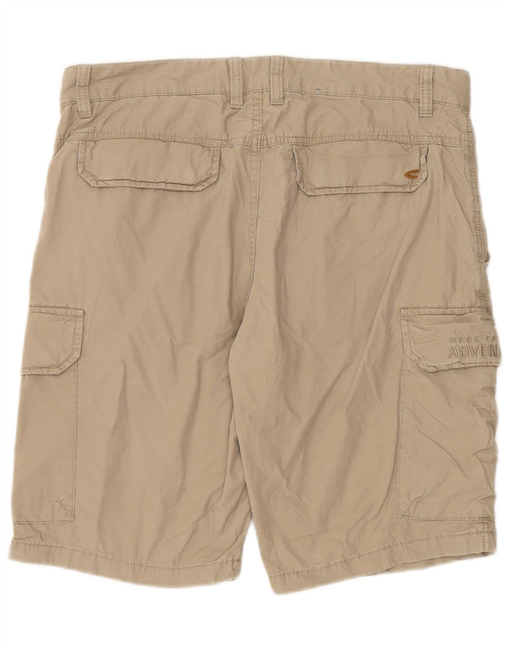 Pantaloncini cargo da uomo Camel Active W33 in cotone beige medio