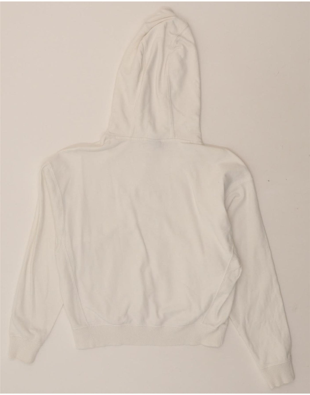 CHAMPION Womens Oversized Graphic Hoodie Jumper UK 10 Small White Vintage Champion and Second-Hand Champion from Messina Hembry 