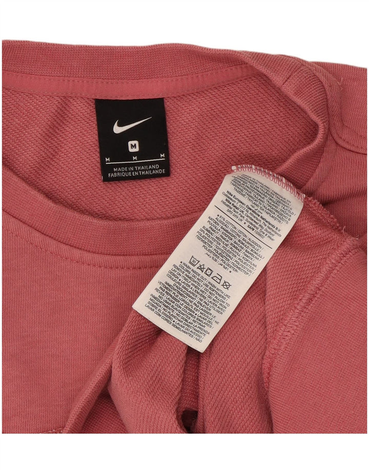 Felpa con grafica corta oversize da donna Nike UK 14 rosa medio