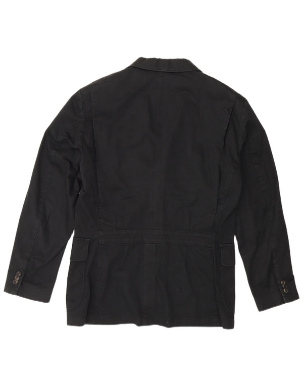 Polo Ralph Lauren Giacca blazer a 3 bottoni da uomo UK 42 XL Cotone nero