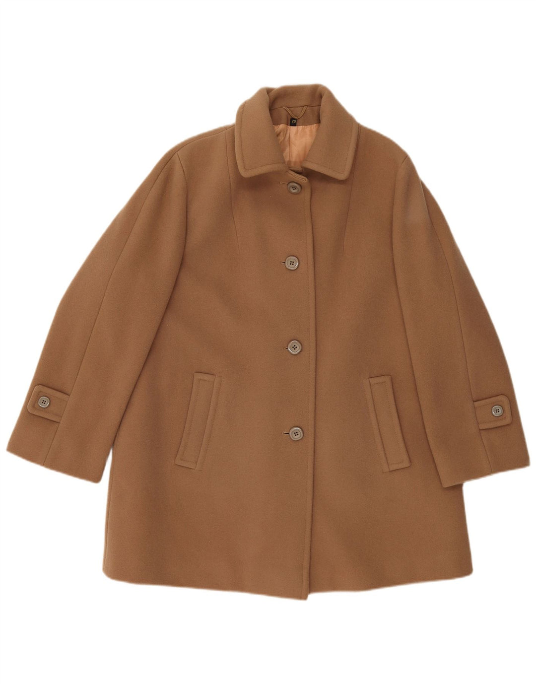 Cappotto da donna LAMPERT UK 20 2XL Lana d'agnello marrone