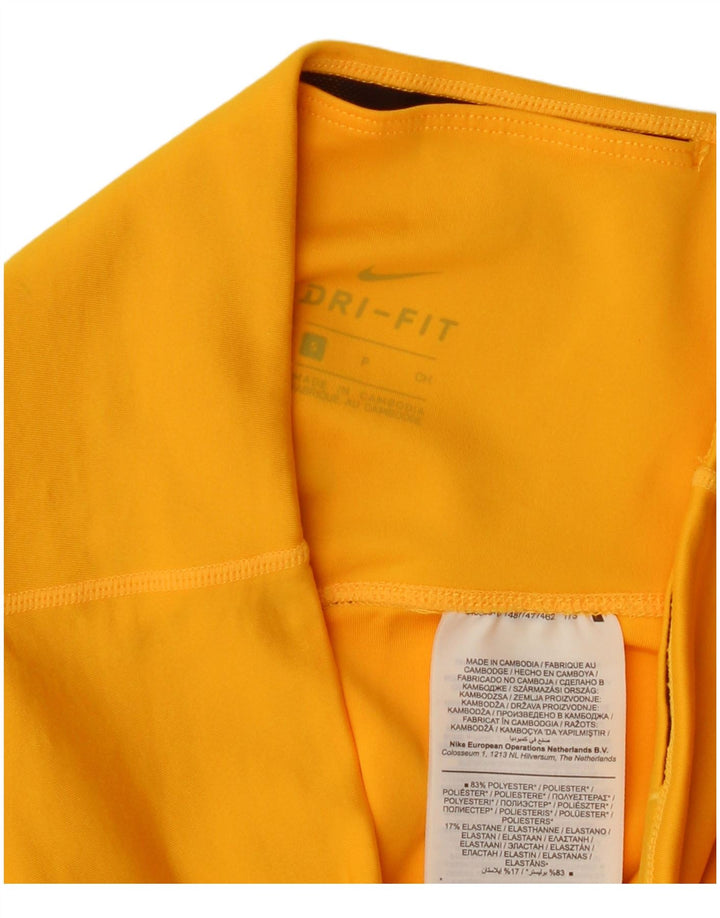 Leggings Nike Dri Fit da donna UK 8 Small Giallo Poliestere