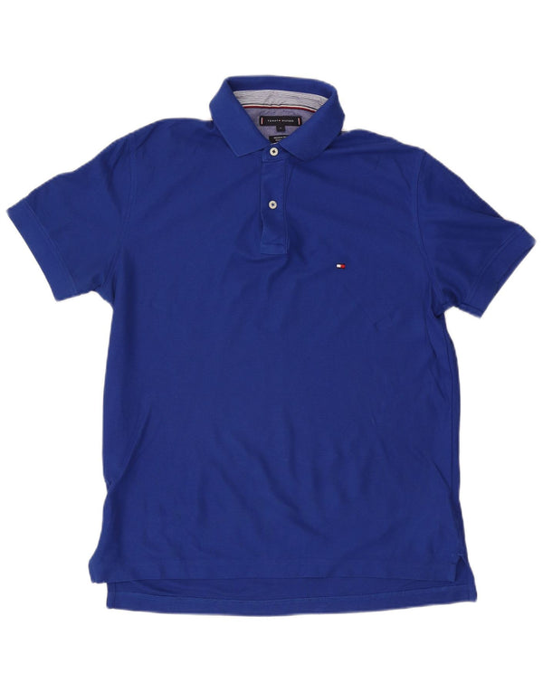 TOMMY HILFIGER Polo da uomo vestibilità regolare in cotone blu medio
