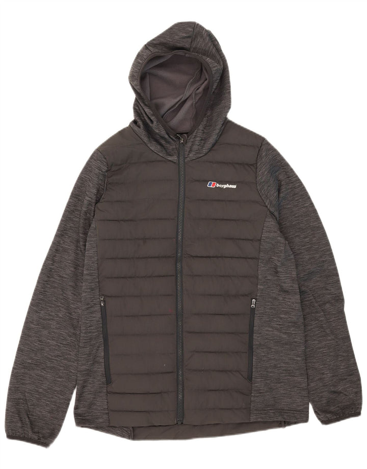 Giacca imbottita con cappuccio Berghaus per ragazzi 14-15 anni in poliestere color block grigio