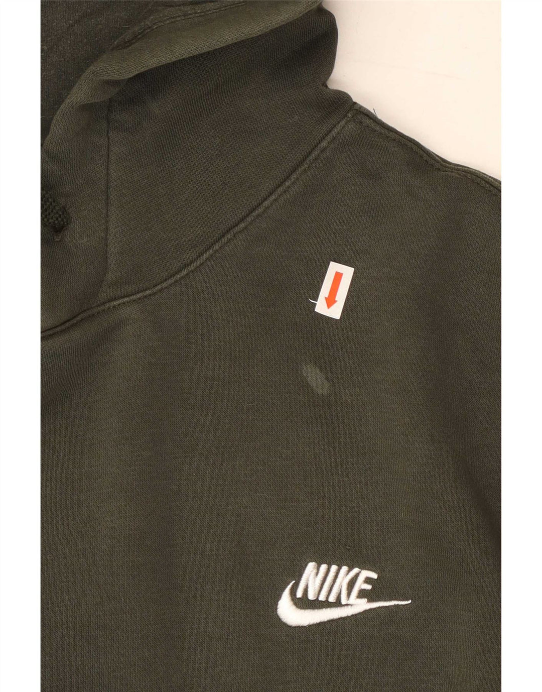 Felpa con cappuccio da uomo Nike, cotone medio kaki