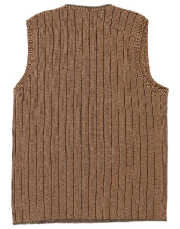 Canotta da donna Cerruti UK 14 grande a righe marroni