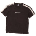 T-shirt grafica da uomo CHAMPION Top piccola nera