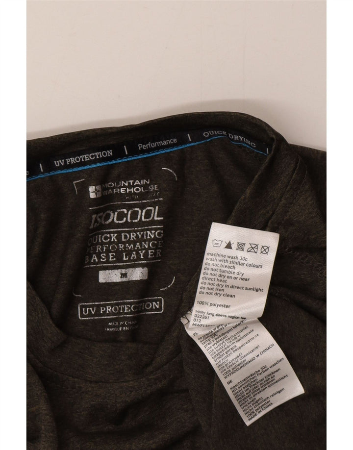 Mountain Warehouse Top IsoCool da uomo a maniche lunghe medio cachi chiazzato