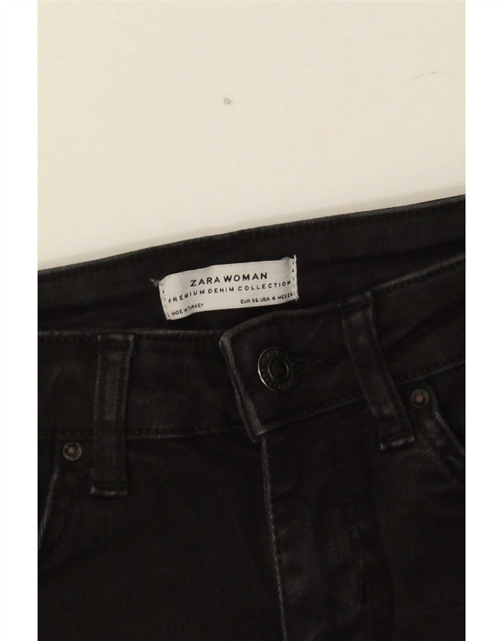 Jeans svasati slim da donna Zara EU 36 XS W26 L33 Neri