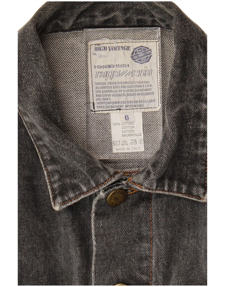 Giacca di jeans da uomo VINTAGE UK 38 Cotone grigio medio