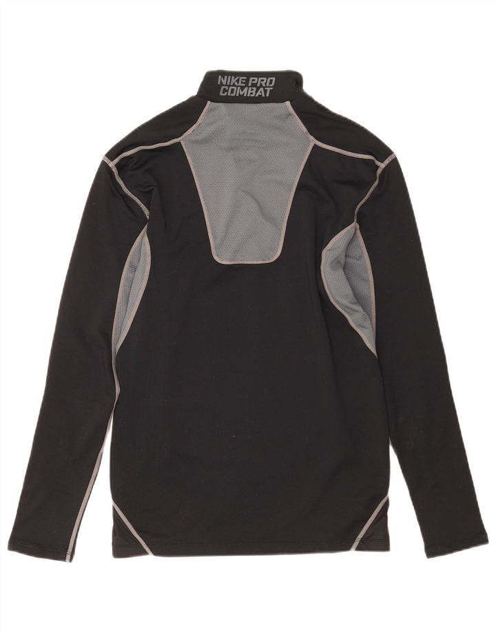 Maglia a compressione Nike da uomo a maniche lunghe grande nera color block
