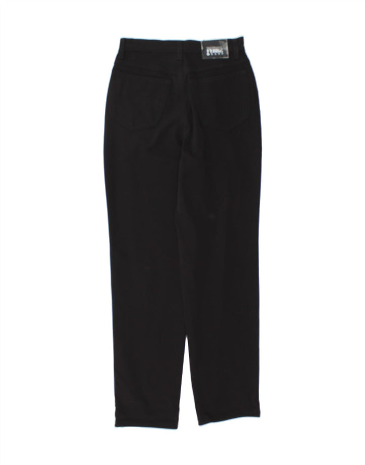 FERRE Womens Tapered Casual Trousers W27 L28 Black Polyamide Vintage Ferre and Second-Hand Ferre from Messina Hembry 