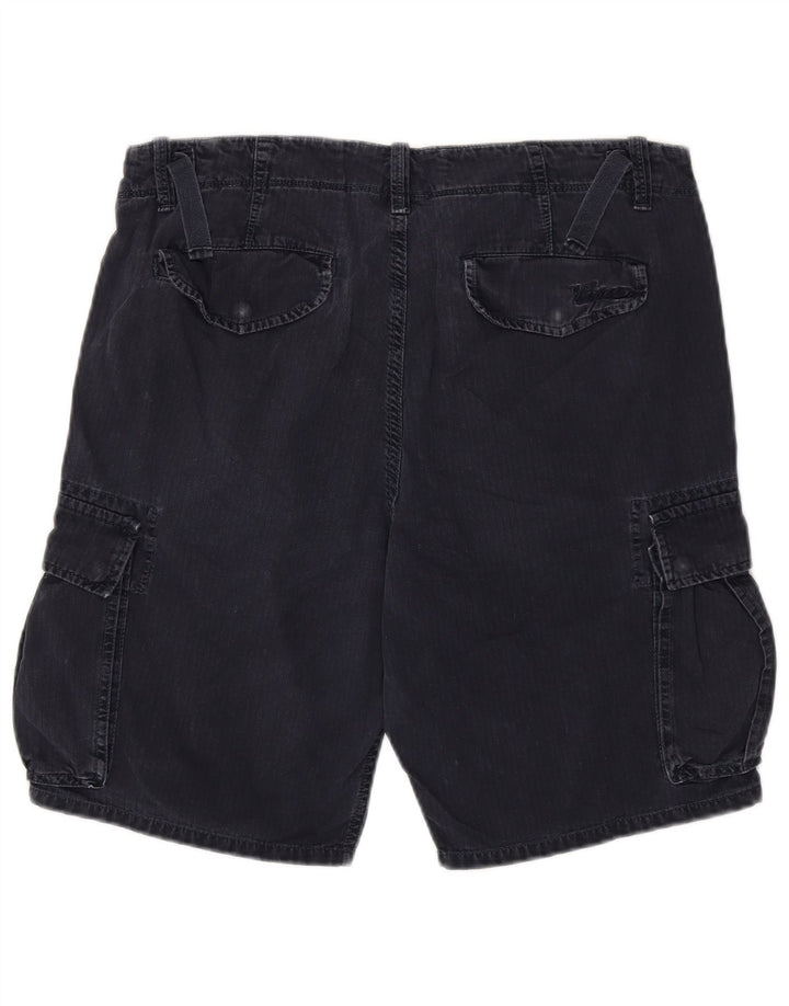 Pantaloncini cargo da uomo vintage W33 cotone blu navy medio