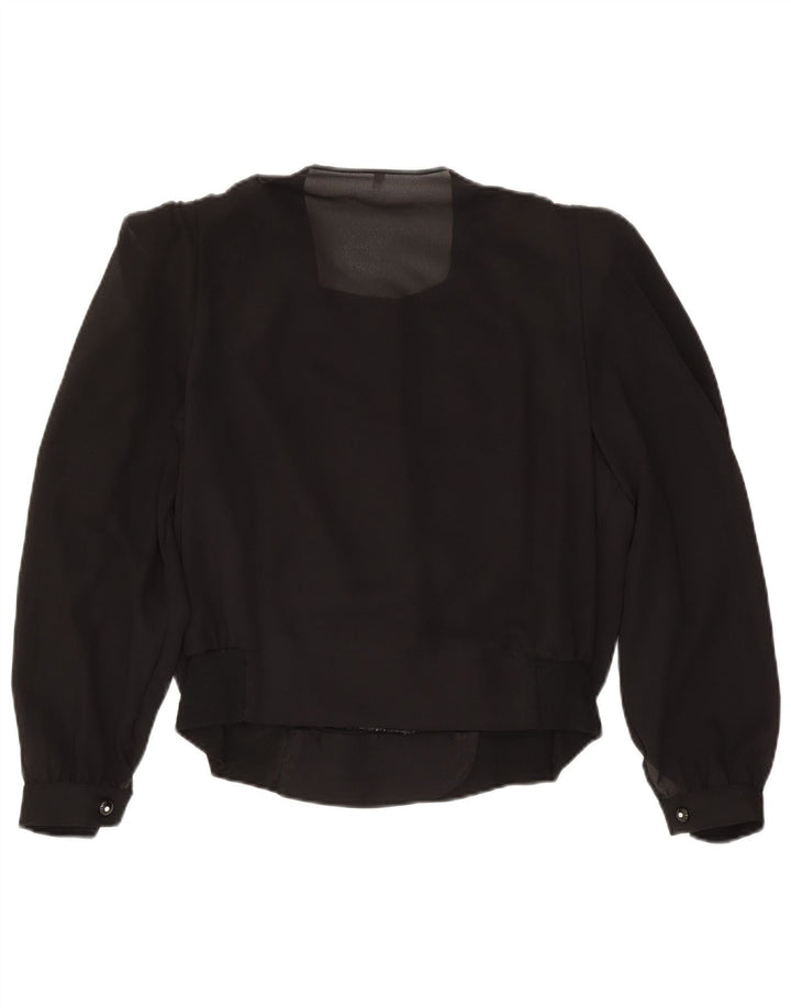 Top Bolero doppiopetto vintage da donna IT 50 XL Nero