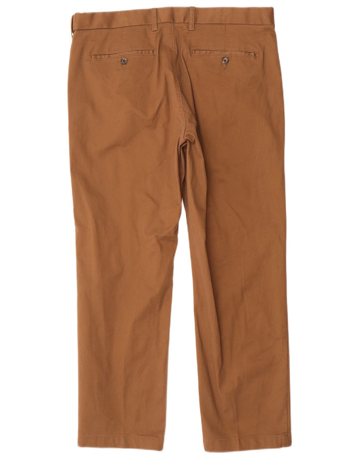 Pantaloni chino dritti vestibilità regolare da uomo Marks & Spencer W38 L29 Marrone