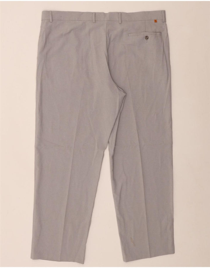 Pantaloni chino dritti da uomo Farah W42 L29 poliestere grigio