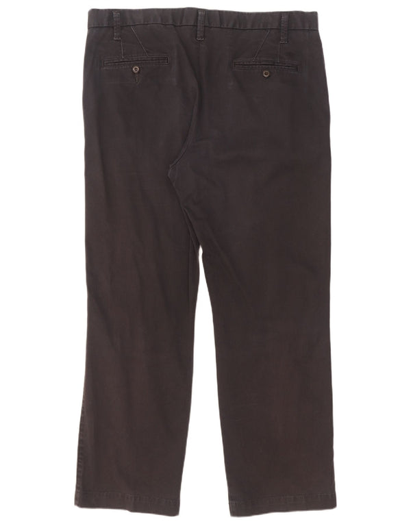 Dockers Mens Straight Chino Trousers W38 L30 Navy Blue Cotton