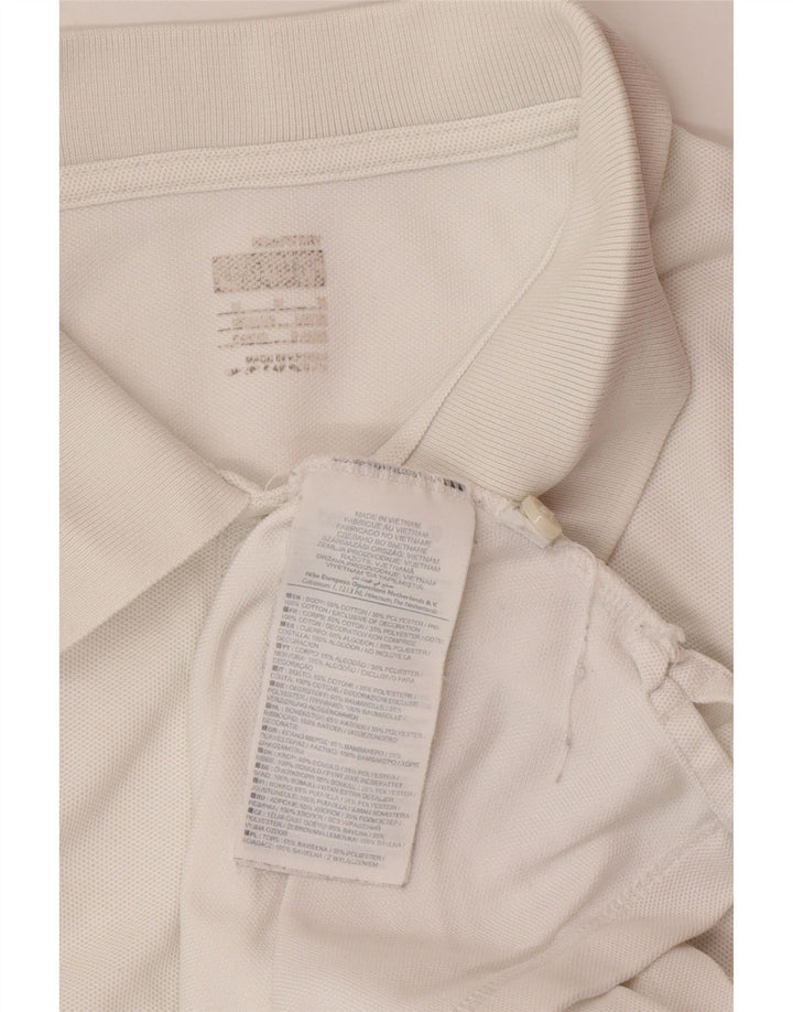 Polo NIKE da uomo in cotone bianco medio
