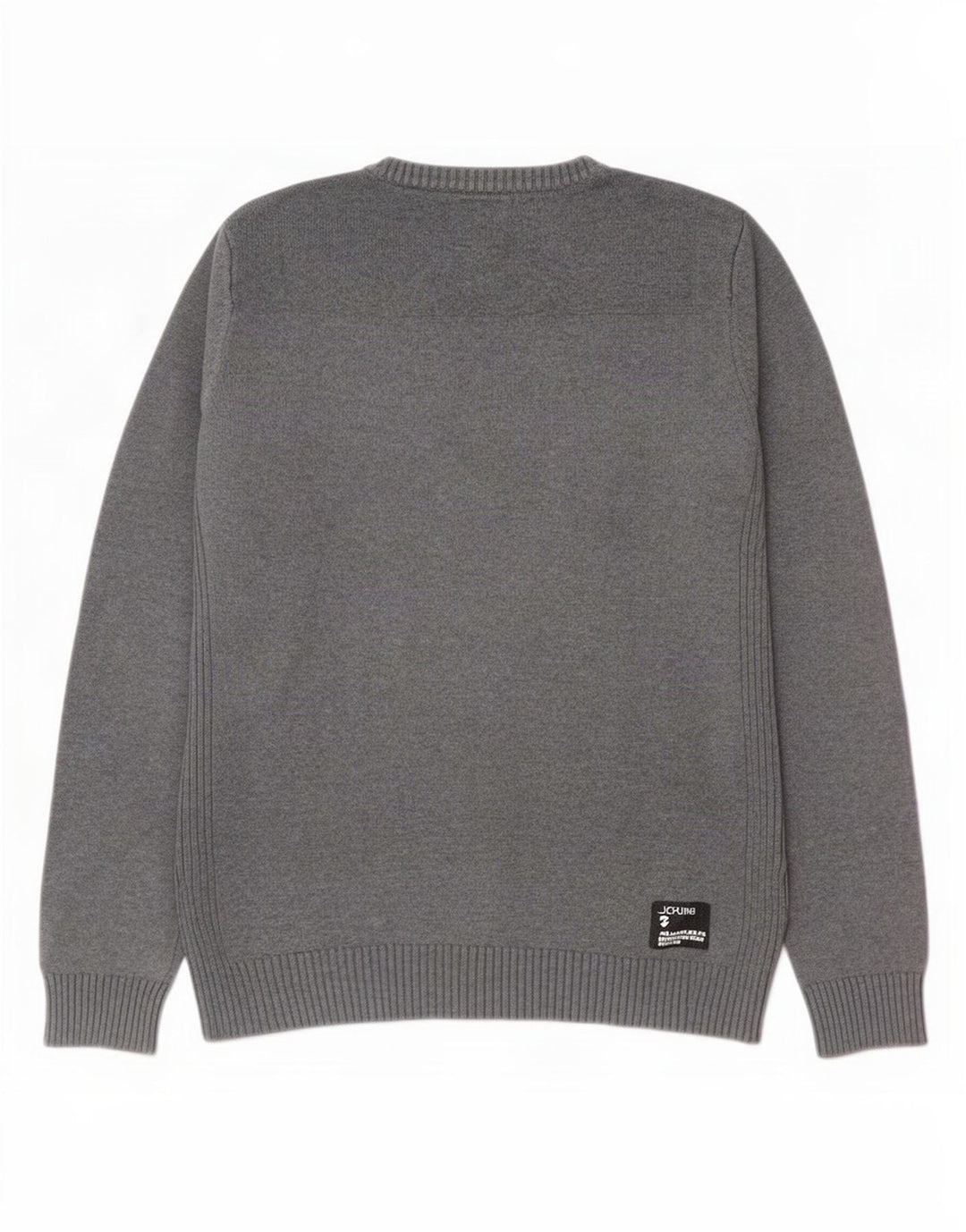 Maglione maglione con scollo a V da uomo Jack & Jones in cotone grigio medio