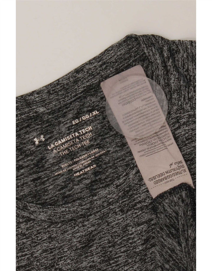 Maglietta Under Armour da uomo Heat Gear Top XL poliestere chiazzato grigio