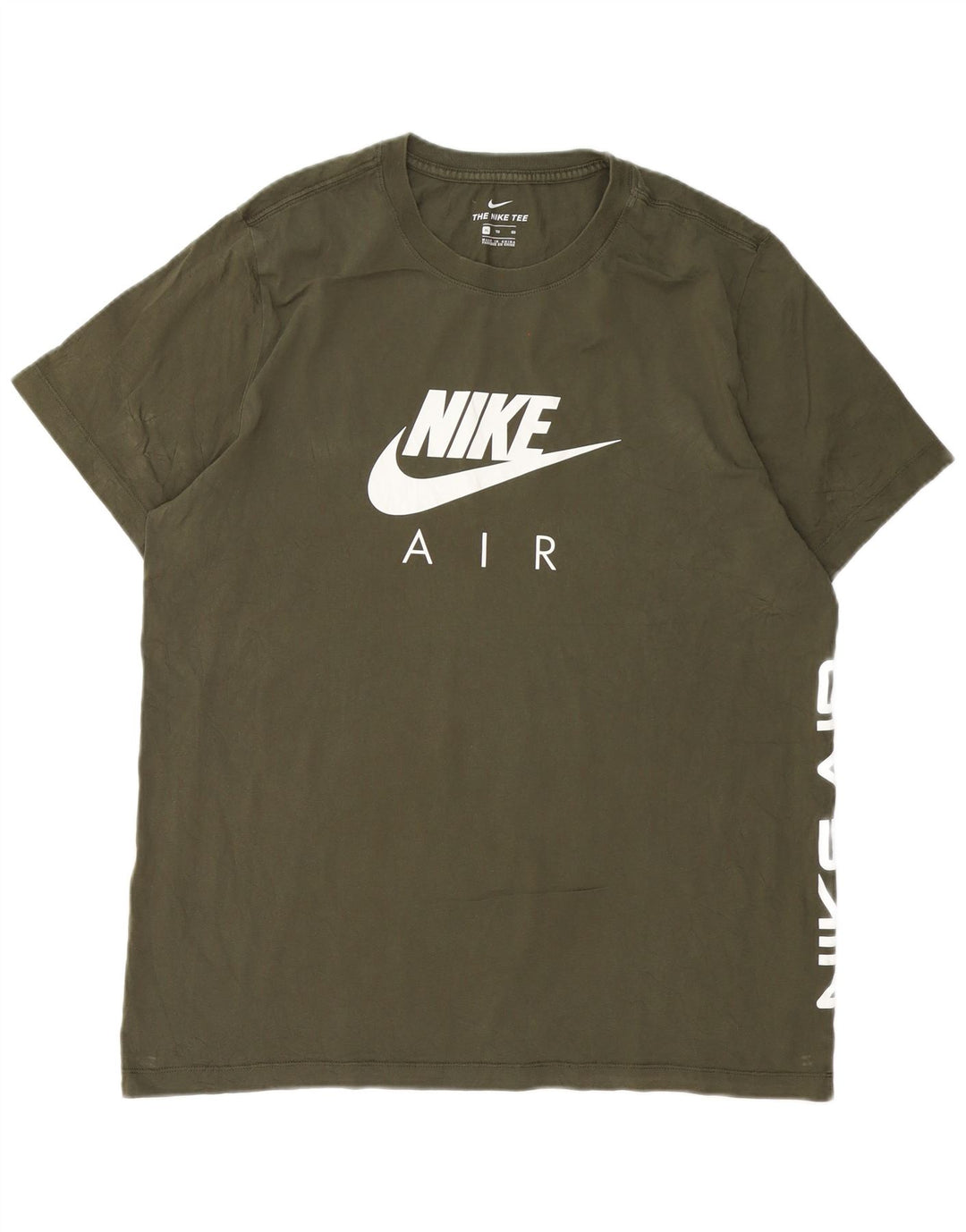 T-shirt grafica da uomo Nike Top XL in cotone verde