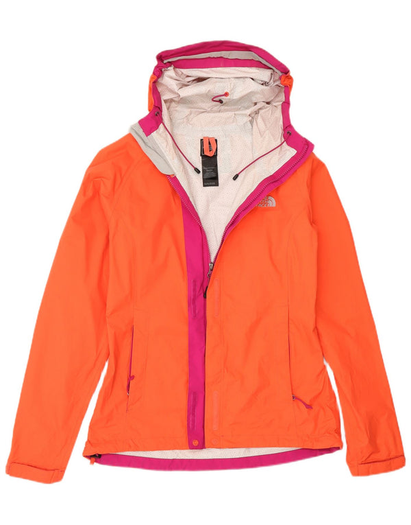 Giacca antipioggia con cappuccio da donna The North Face UK 6 XS Orange Colourblock