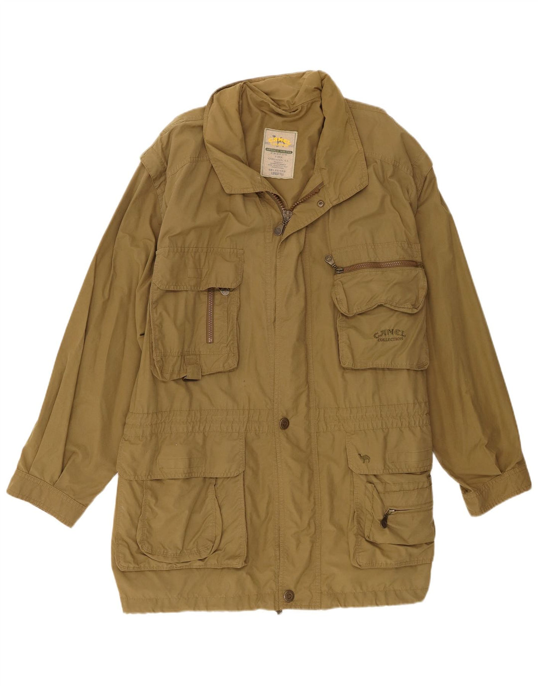 Giacca utilitaria con cappuccio da uomo Camel Active EU 58 2XL cotone kaki