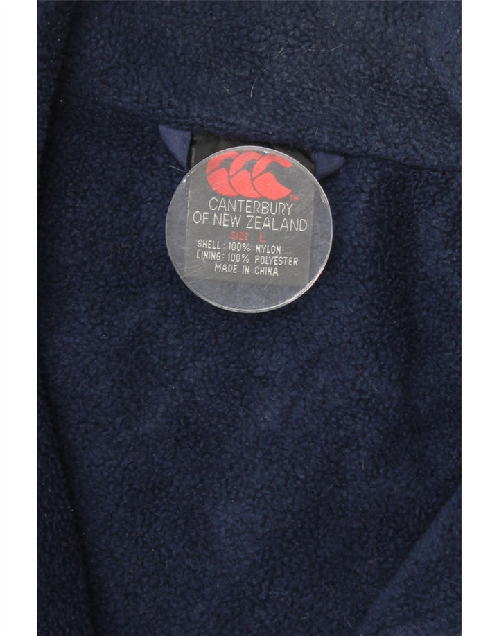 Cappotto giacca a vento da uomo CANTERBURY UK 40 Large in nylon blu navy