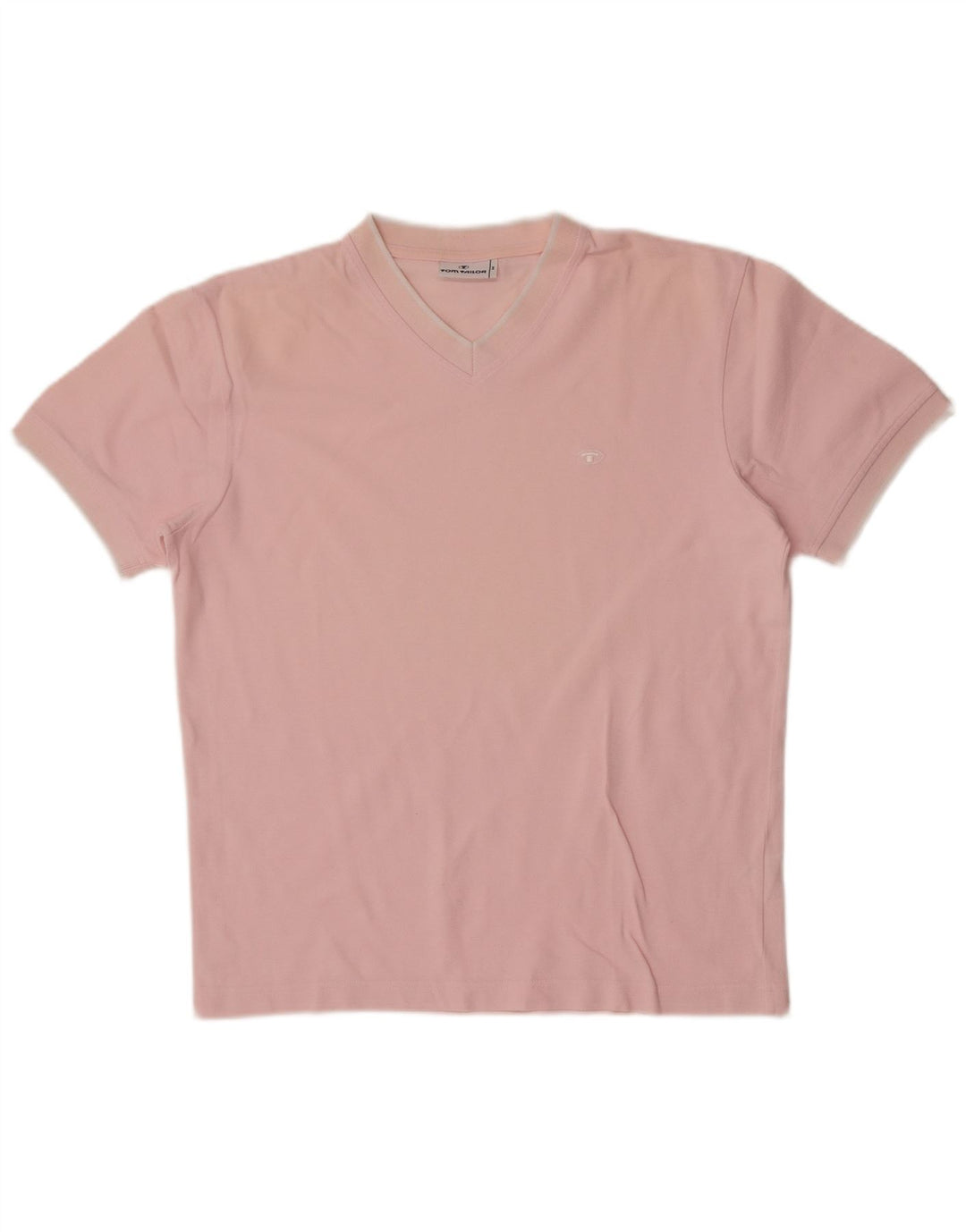 T-shirt da uomo Tom Tailor Top in cotone rosa medio