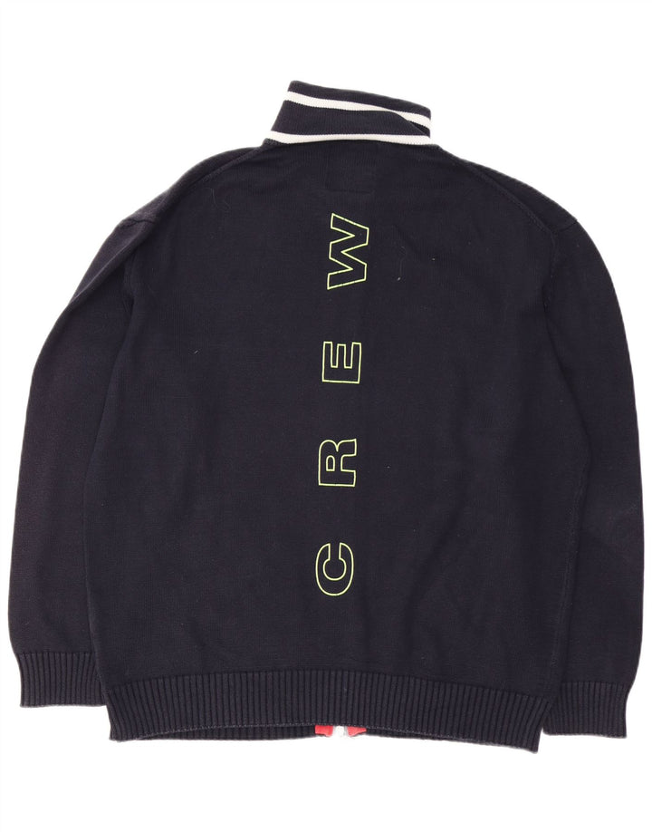 Maglione cardigan grafico da uomo Murphy & Nye 2XL cotone blu navy