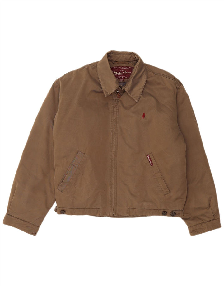 Giacca imbottita da uomo Marlboro Classics IT 50 Large in cotone beige