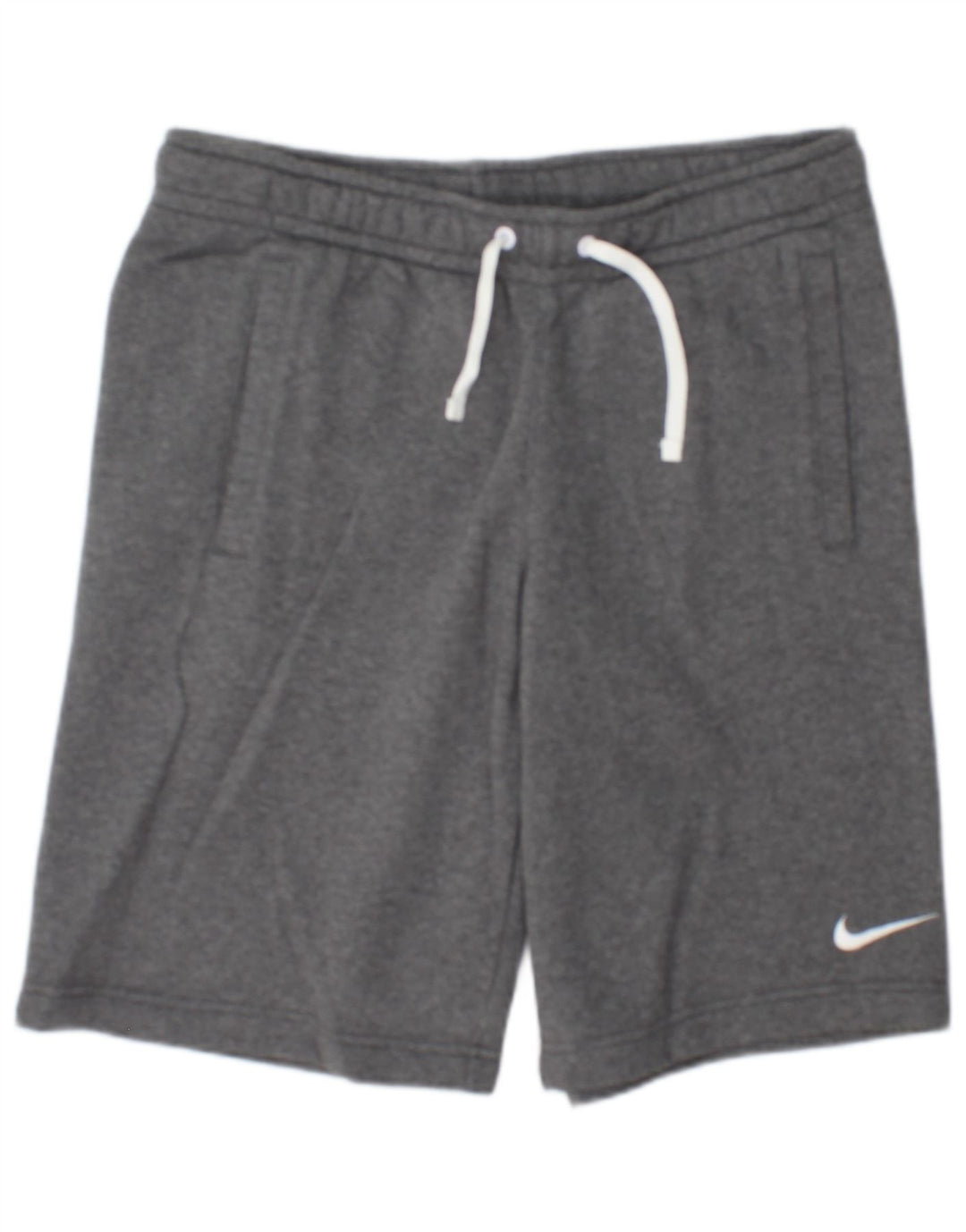 Pantaloncini sportivi Nike da uomo in cotone screziato grigio medio