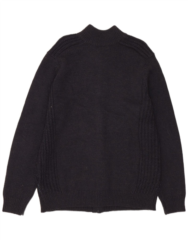Maglione cardigan da uomo French Connection medio acrilico blu navy