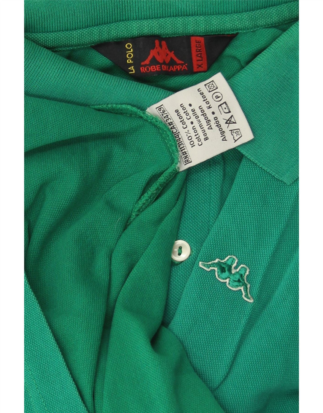 Polo Kappa Uomo XL Verde Cotone