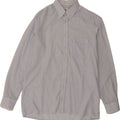 NEW FAST Mens Shirt Size 40 Medium Blue Striped Cotton Vintage New Fast and Second-Hand New Fast from Messina Hembry 