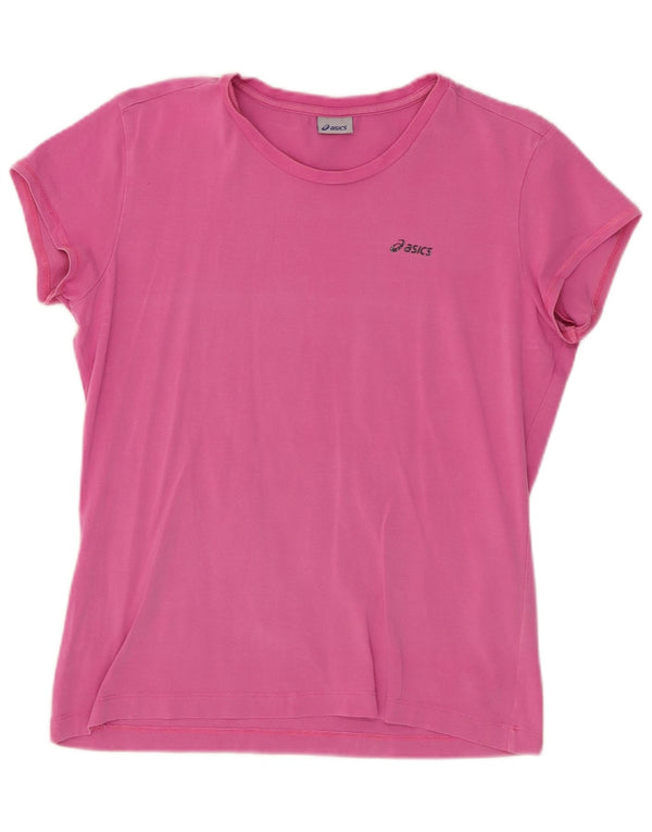 T-shirt ASICS da donna Top UK 18 XL cotone rosa