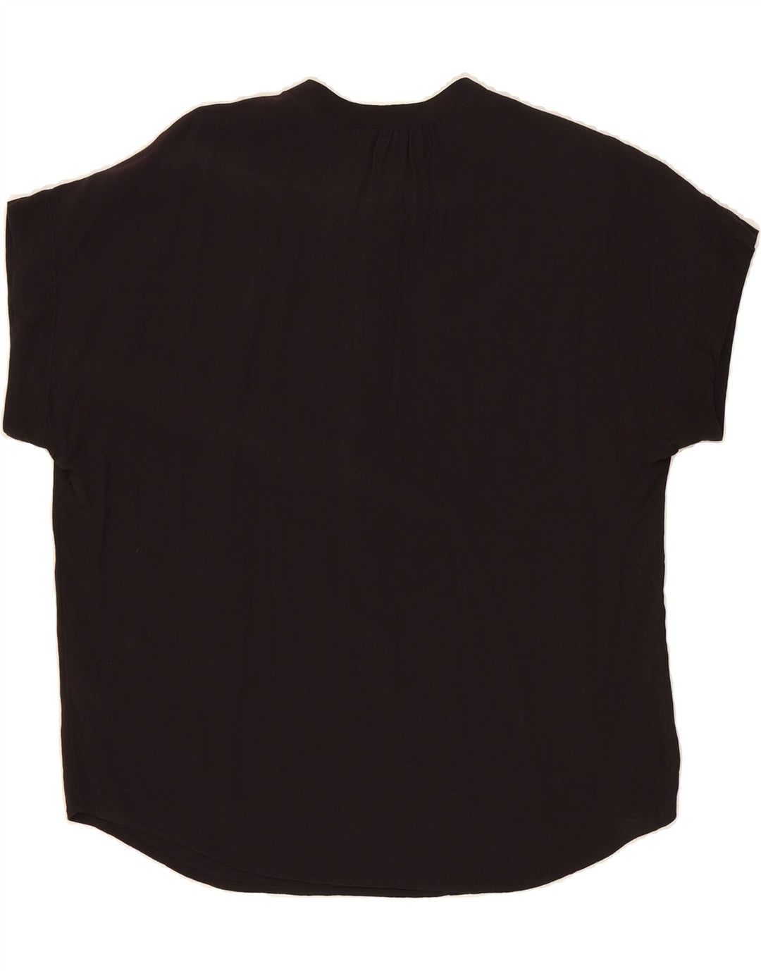 J. CREW Womens Oversized Blouse Top UK 10 Small Black Viscose Vintage J. Crew and Second-Hand J. Crew from Messina Hembry 