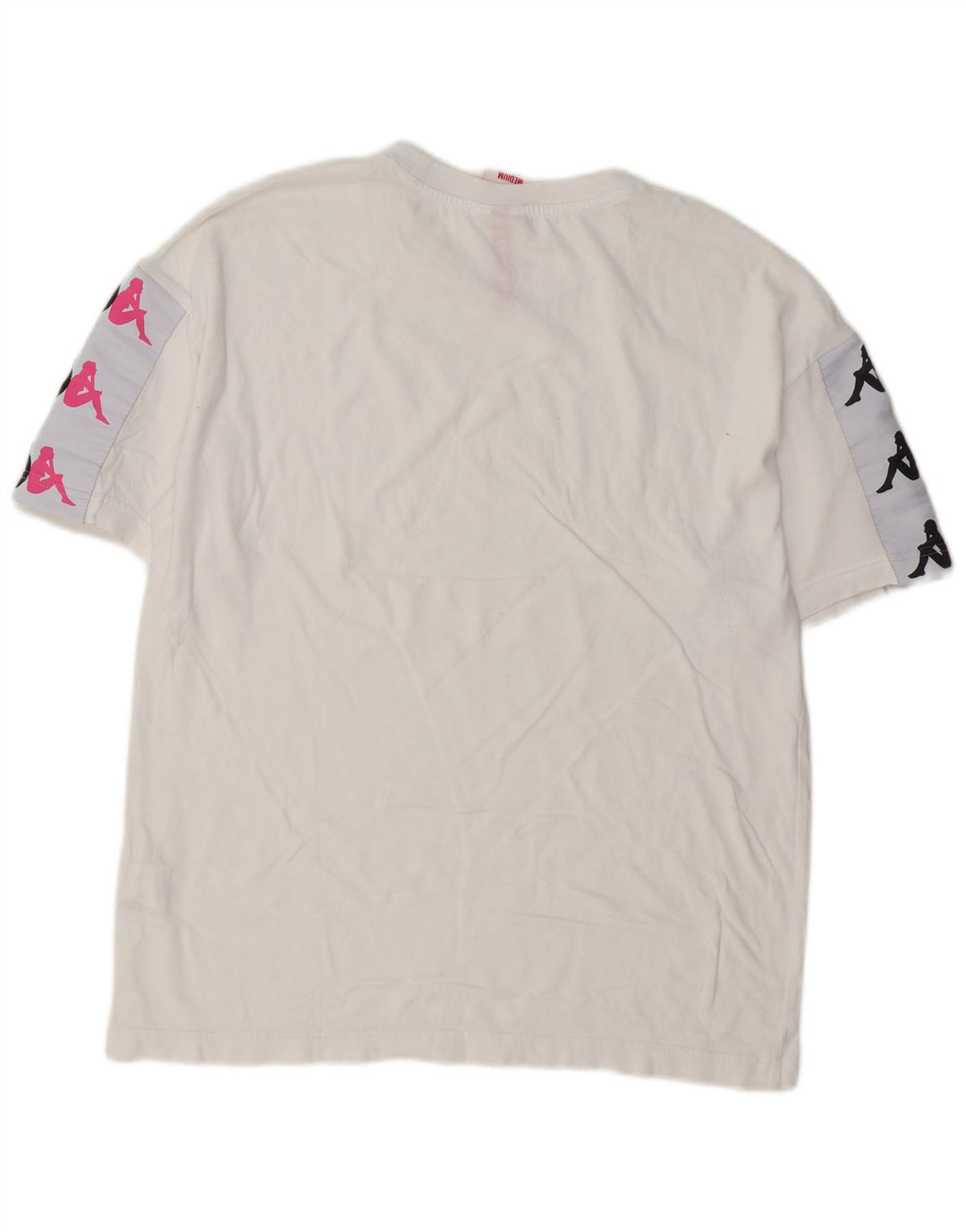 T-shirt grafica da uomo Kappa Top in cotone bianco medio