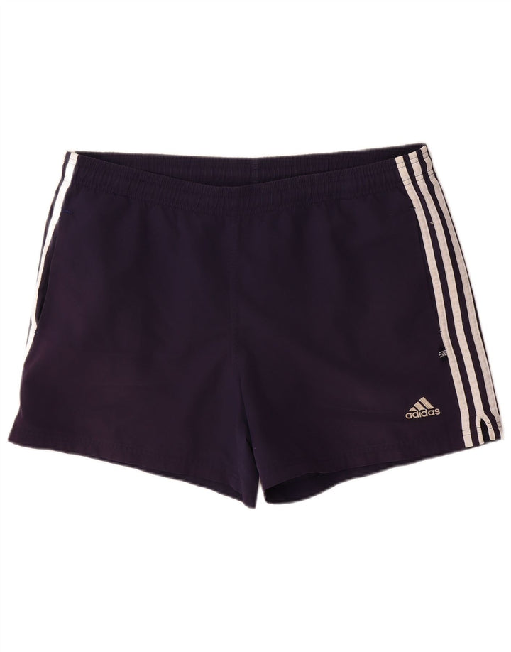 Pantaloncini sportivi da uomo Adidas Large blu navy in poliestere