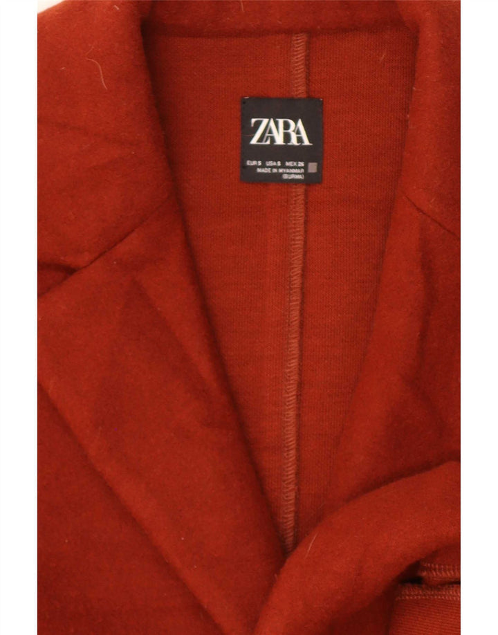 Cappotto Zara da donna UK 10 piccolo in cotone marrone