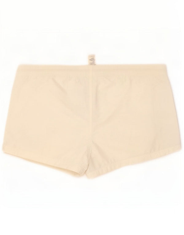 Diesel Pantaloncini casual grafici a vita bassa da donna medi W30 cotone bianco