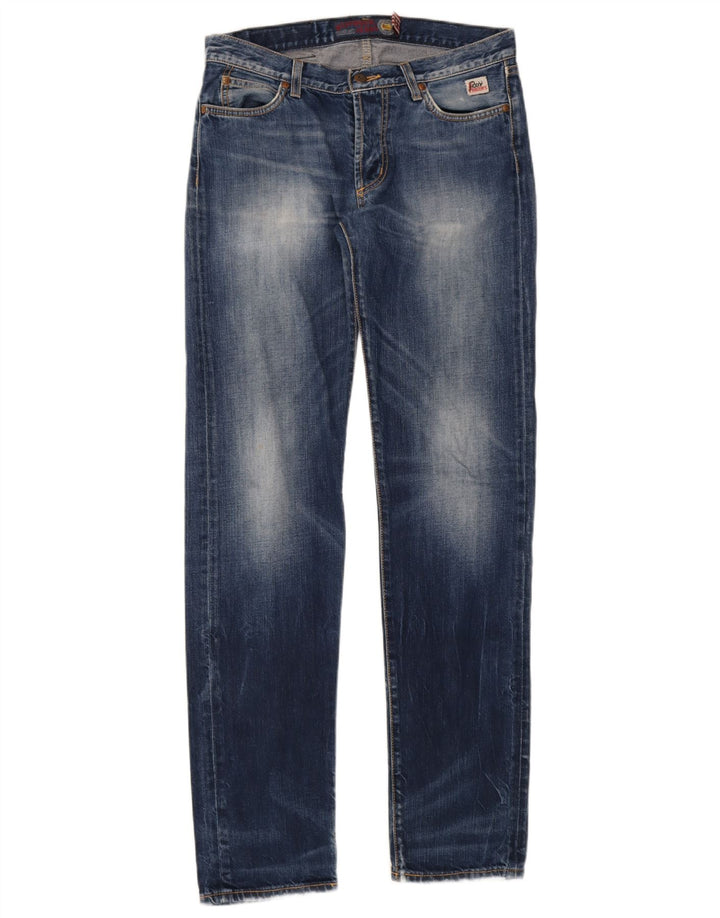 Jeans dritti da uomo Roy Rogers IT 45 piccoli W31 L34 blu