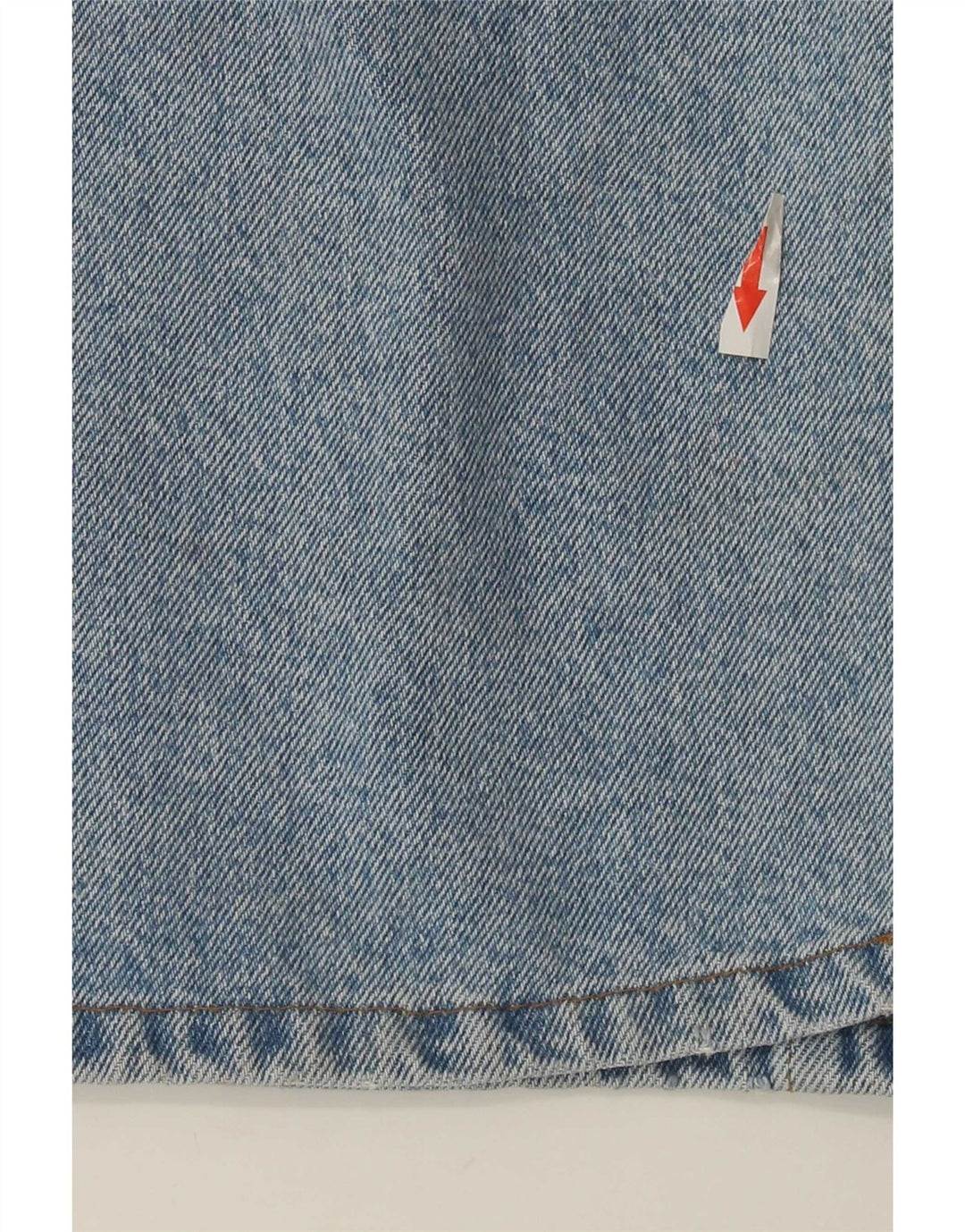 Gonna di jeans vintage da donna IT 40 piccola W25 in cotone blu