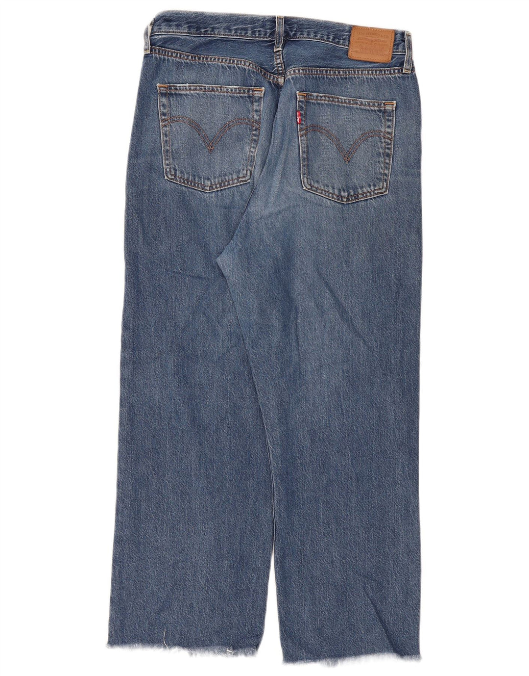 Jeans dritti Ribcage da donna Levi's W32 L29 cotone blu
