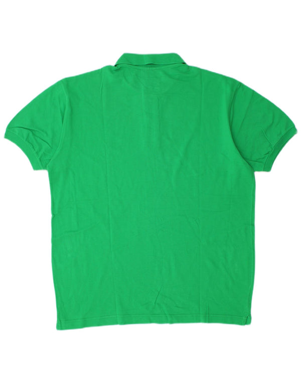 Polo da uomo Rifle in cotone verde medio