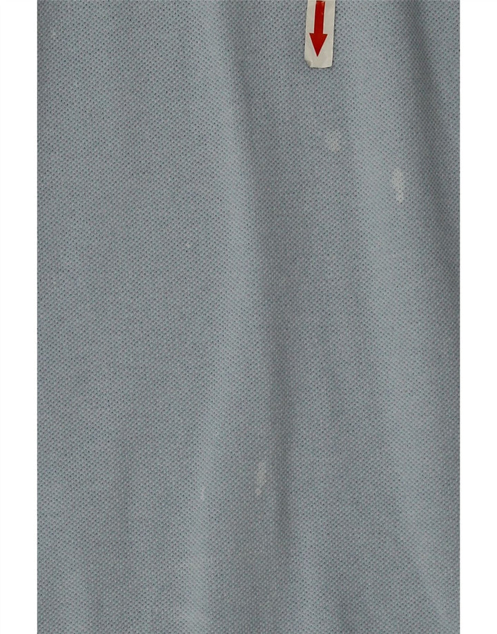 Polo Kappa Uomo Manica Lunga Cotone Blu Medio