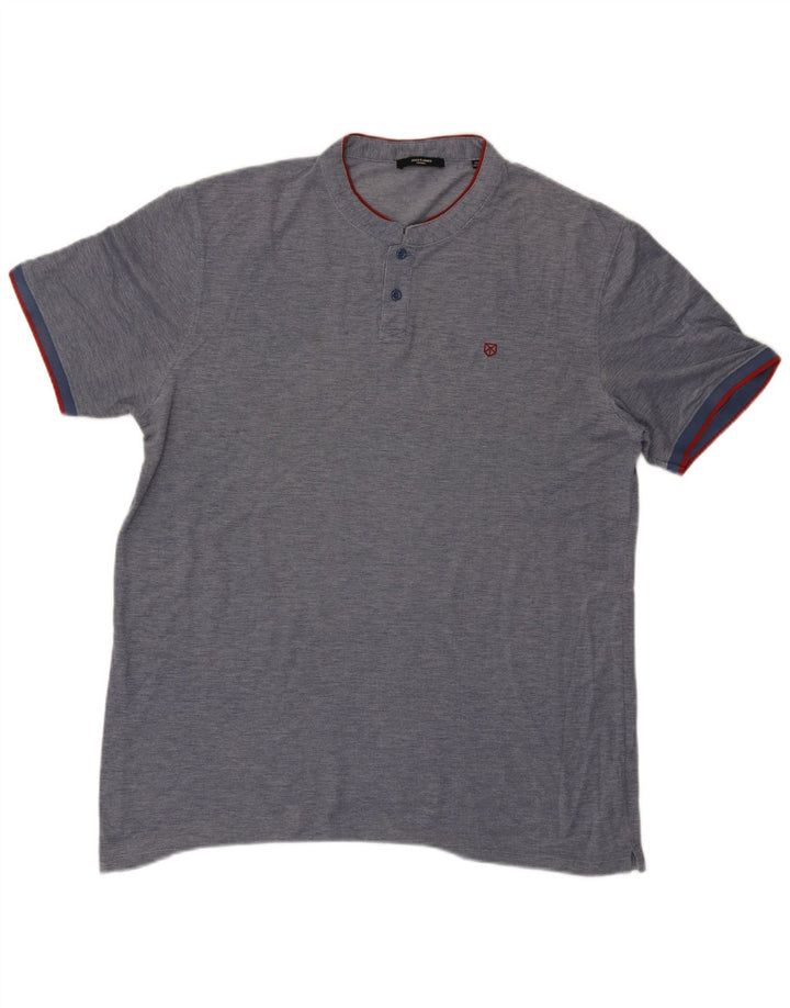 Maglietta da uomo Jack & Jones Top 2XL Blu navy screziato