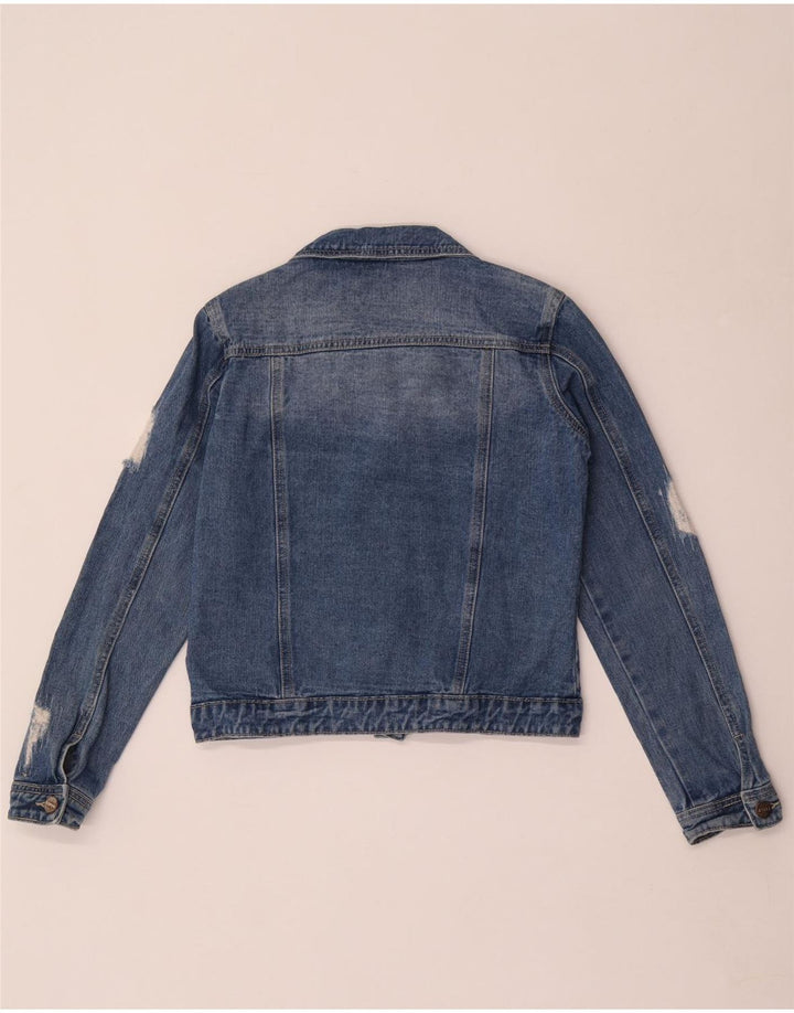 Giacca di jeans per ragazze Lipsy 13-14 anni in cotone blu
