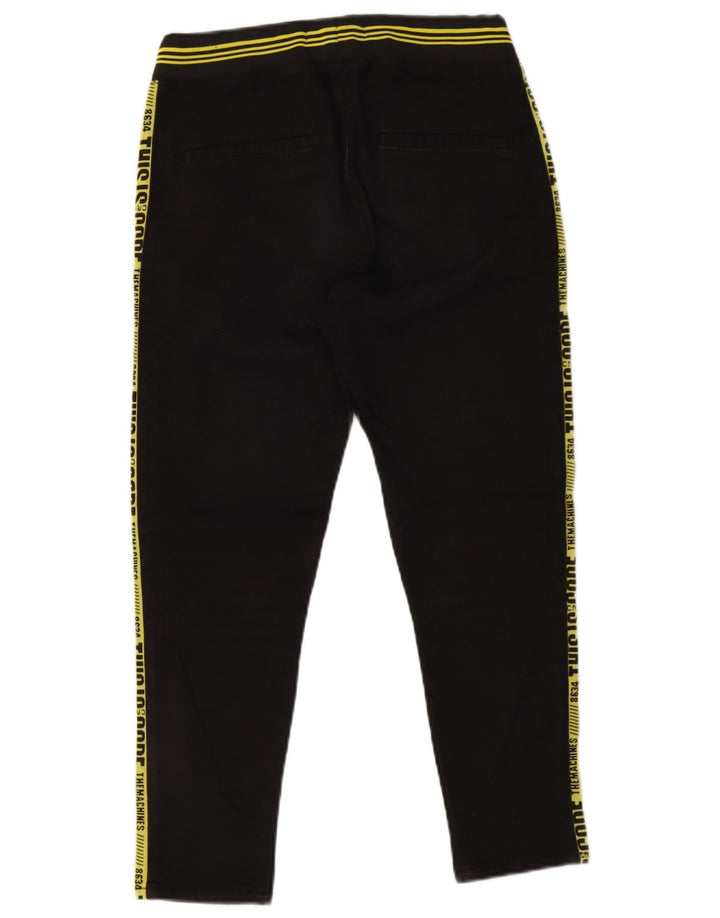 Pantaloni da tuta con grafica Zara da uomo piccoli in poliestere nero